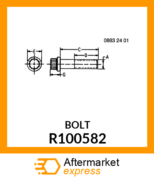 SCREW, SPECIAL CAP R100582