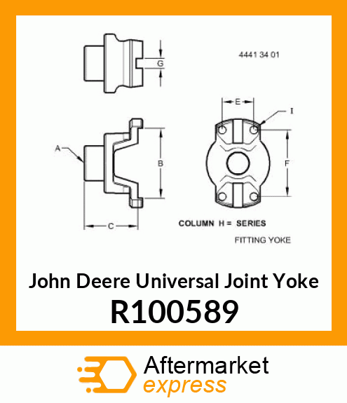 UNIVERSAL JOINT YOKE R100589