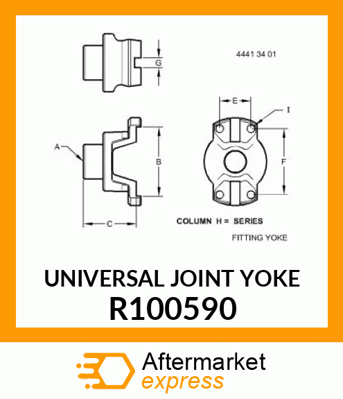 UNIVERSAL JOINT YOKE R100590