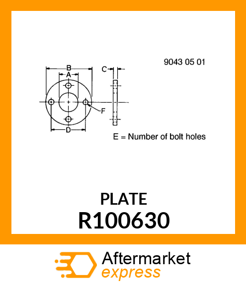 PLATE, THRUST R100630