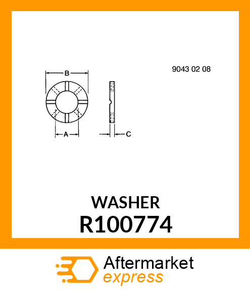 WASHER, THRUST R100774
