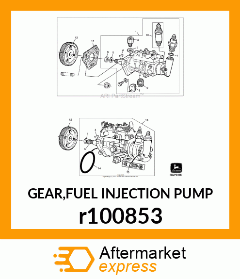 GEAR,FUEL INJECTION PUMP r100853