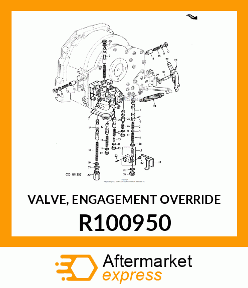 VALVE, ENGAGEMENT OVERRIDE R100950