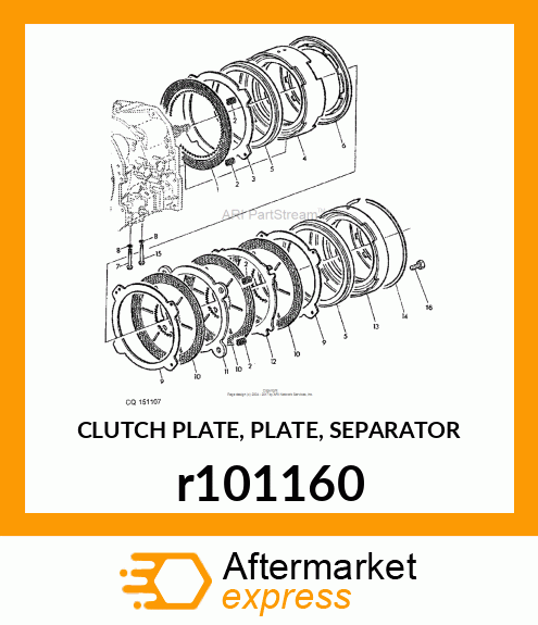 CLUTCH PLATE, PLATE, SEPARATOR r101160