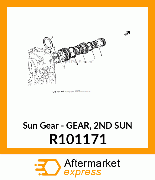 Sun Gear - GEAR, 2ND SUN R101171