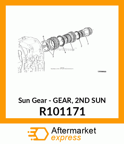 Sun Gear - GEAR, 2ND SUN R101171