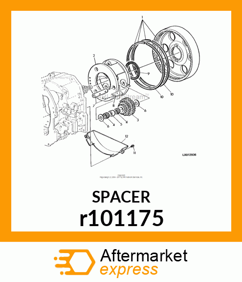 SPACER, PLANET PINION r101175