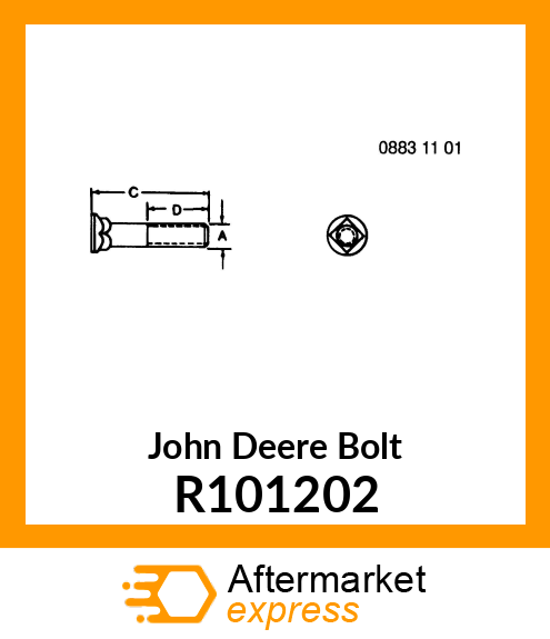BOLT, SPECIAL PLOW R101202