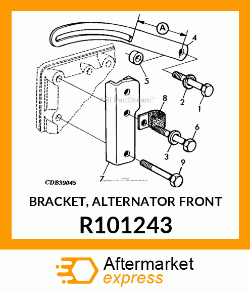 BRACKET, ALTERNATOR FRONT R101243