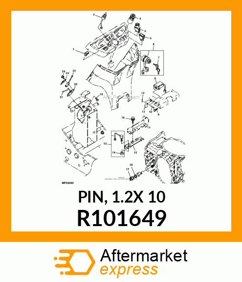 PIN, 1.2X 10 R101649