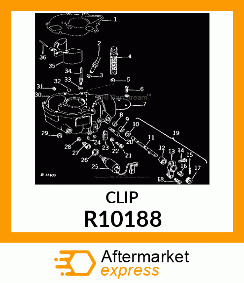 CLIP, CHOKE BRACKET R10188