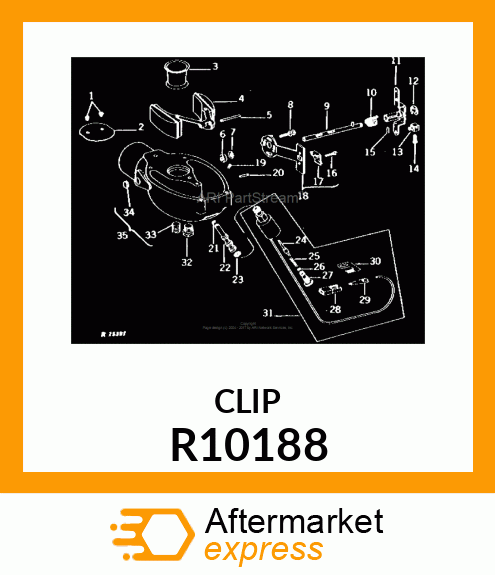 CLIP, CHOKE BRACKET R10188