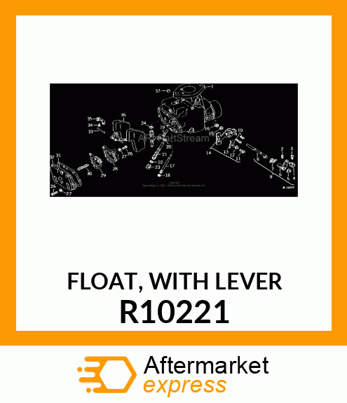 FLOAT, WITH LEVER R10221