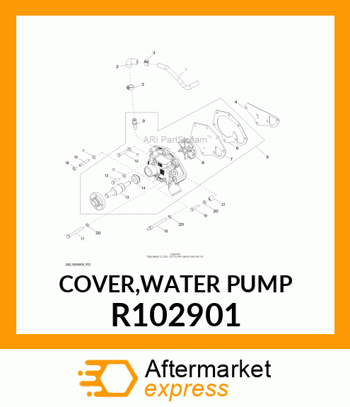 COVER,WATER PUMP R102901