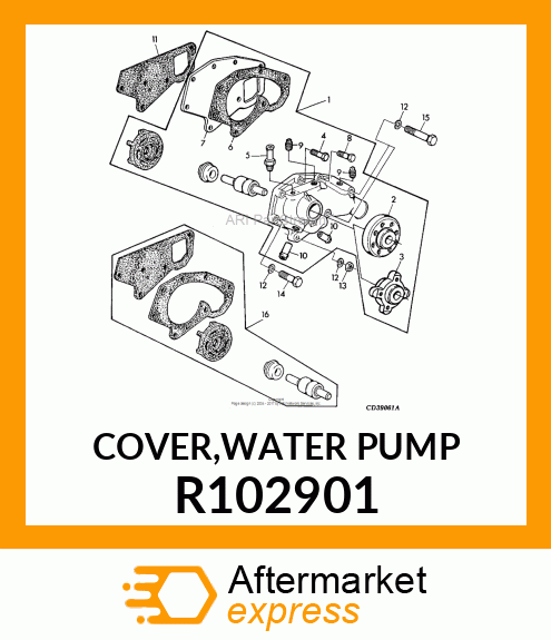 COVER,WATER PUMP R102901