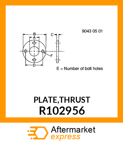 PLATE,THRUST R102956