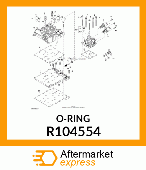 Ring - PACKING, O-RING R104554