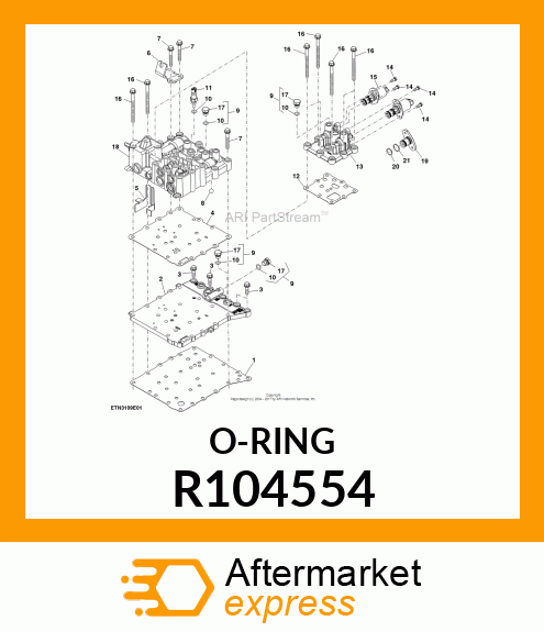 Ring - PACKING, O-RING R104554