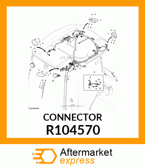 ELECTRICAL CONNECTOR ASSY, FUSE BOD R104570