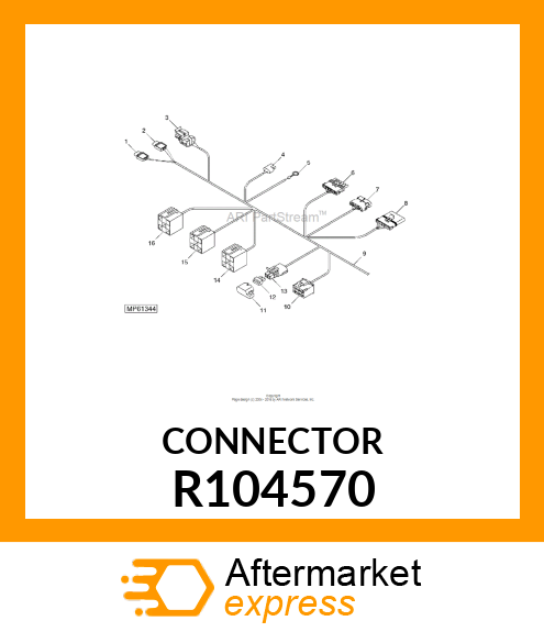 ELECTRICAL CONNECTOR ASSY, FUSE BOD R104570