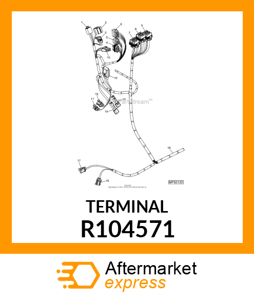 ELEC. CONNECTOR TERMINAL, ELEC. CON R104571