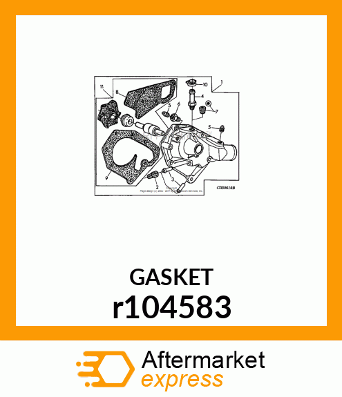 GASKET, WATER PUMP R104583