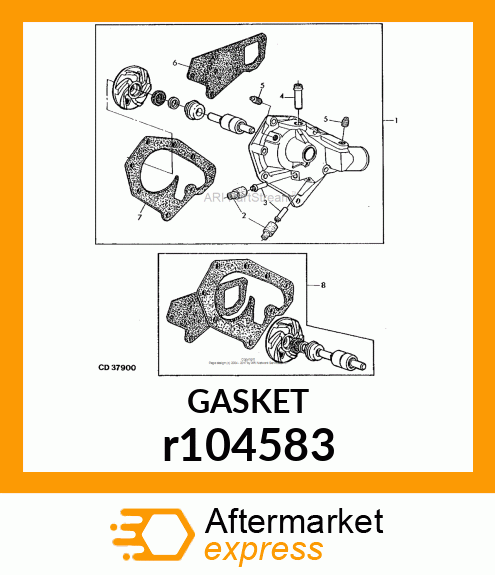 GASKET, WATER PUMP R104583