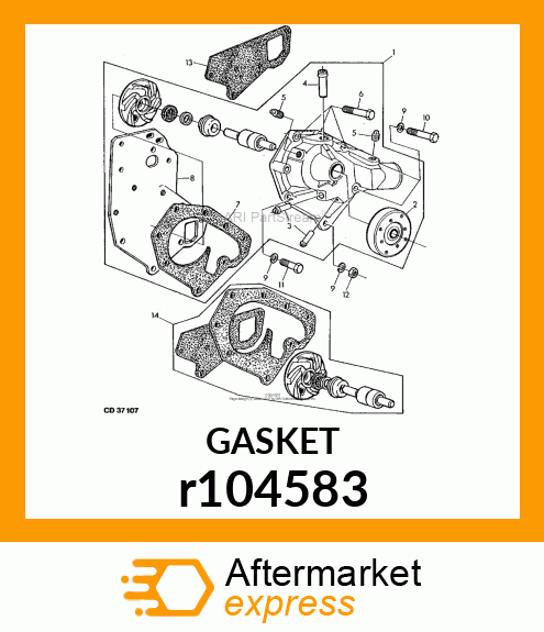 GASKET, WATER PUMP R104583