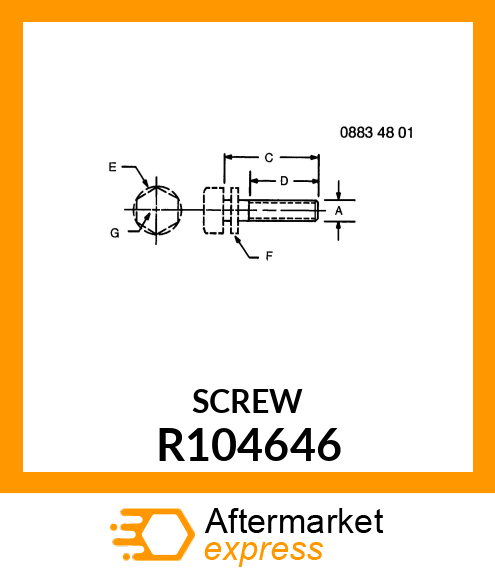 BOLT WITH WASHER R104646