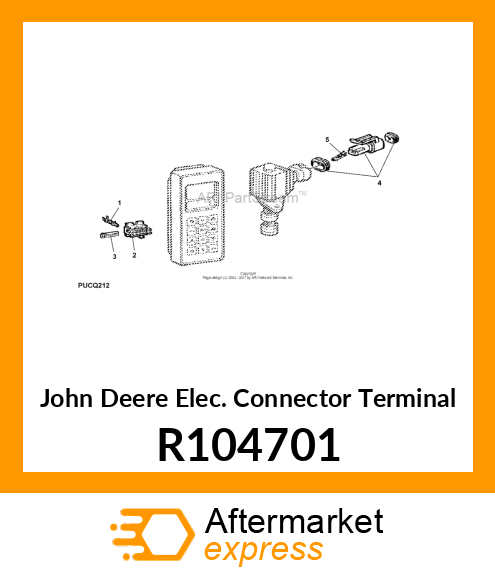 ELEC. CONNECTOR TERMINAL, FEMALE, 1 R104701