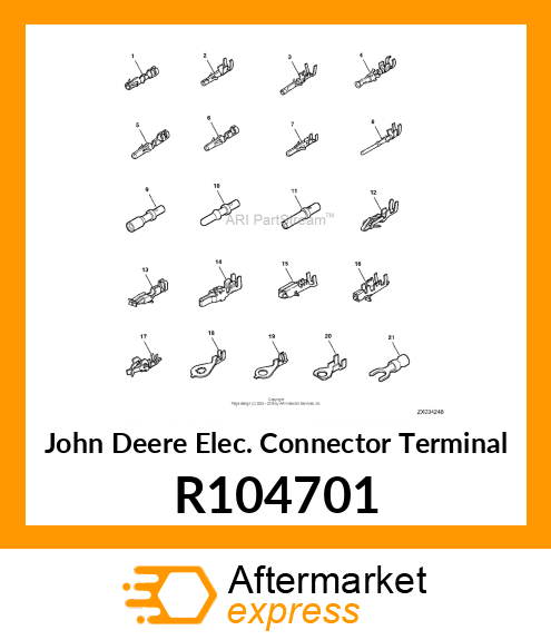 ELEC. CONNECTOR TERMINAL, FEMALE, 1 R104701