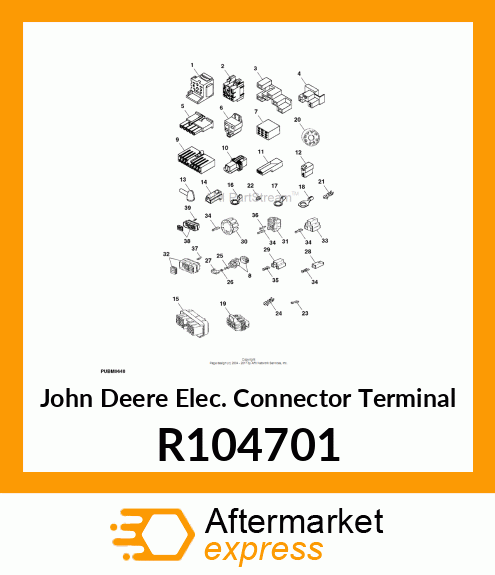 ELEC. CONNECTOR TERMINAL, FEMALE, 1 R104701