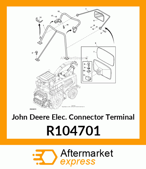 ELEC. CONNECTOR TERMINAL, FEMALE, 1 R104701