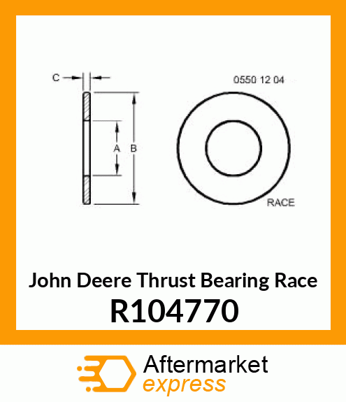 THRUST BEARING RACE R104770