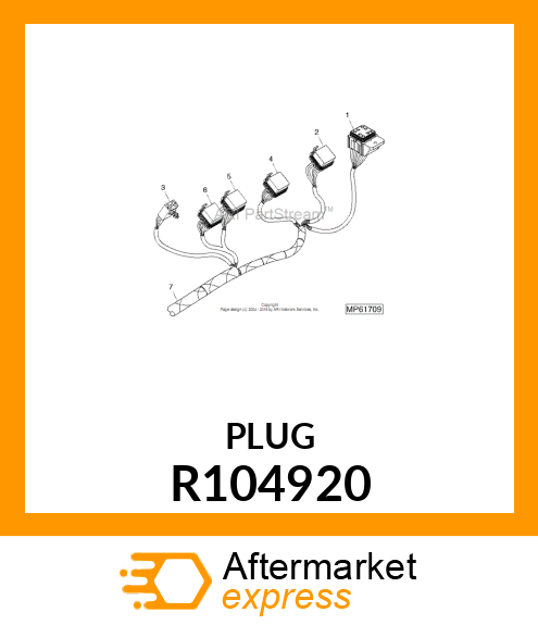 ELECTRICAL CONNECTOR ASSY, 6 R104920