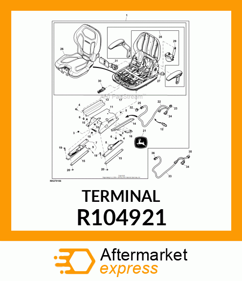 ELEC. CONNECTOR TERMINAL, FEMALE BL R104921