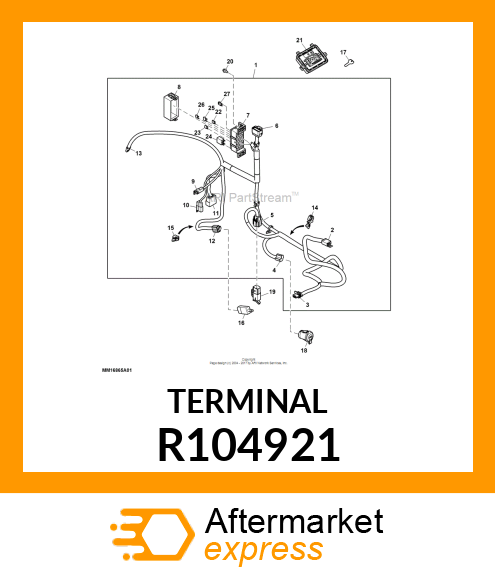 ELEC. CONNECTOR TERMINAL, FEMALE BL R104921