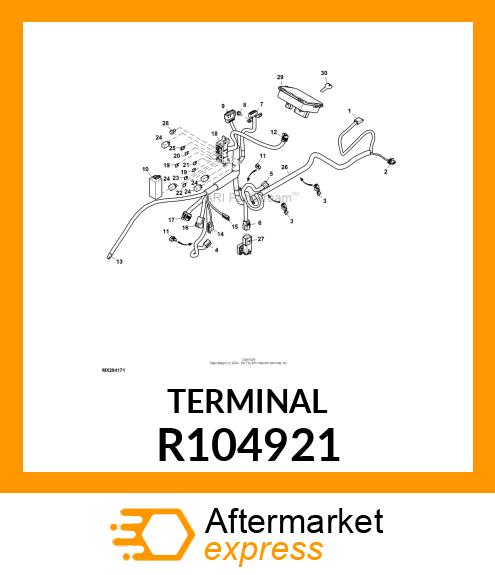 ELEC. CONNECTOR TERMINAL, FEMALE BL R104921