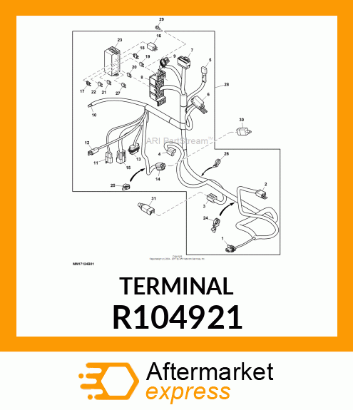 ELEC. CONNECTOR TERMINAL, FEMALE BL R104921