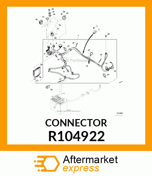 ELECTRICAL CONNECTOR ASSY, 6 R104922