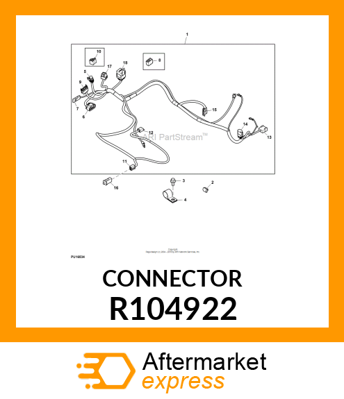 ELECTRICAL CONNECTOR ASSY, 6 R104922