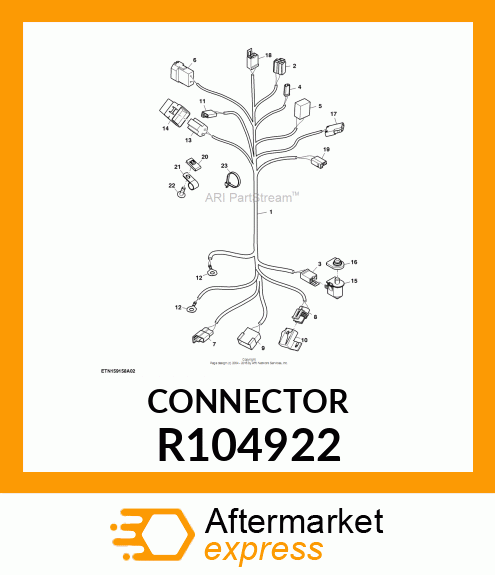 ELECTRICAL CONNECTOR ASSY, 6 R104922