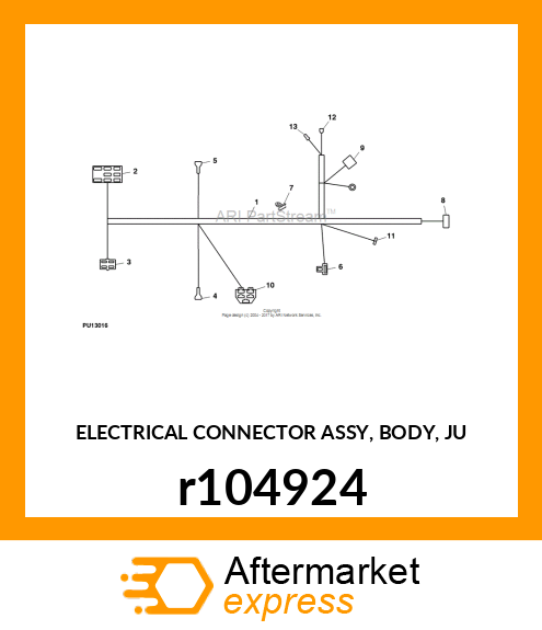 ELECTRICAL CONNECTOR ASSY, BODY, JU r104924