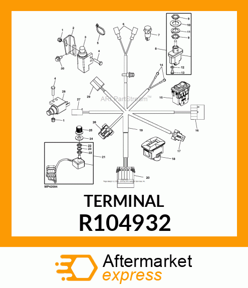 ELEC. CONNECTOR TERMINAL, FEMALE, S R104932