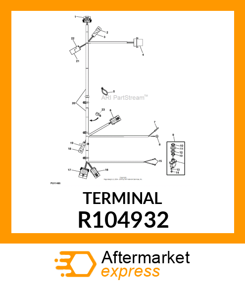 ELEC. CONNECTOR TERMINAL, FEMALE, S R104932