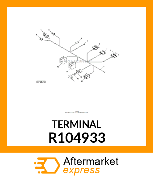 ELEC. CONNECTOR TERMINAL, FEMALE BL R104933