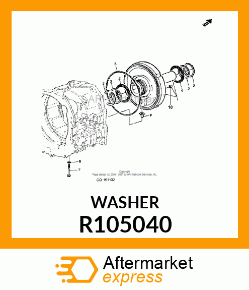 WASHER, THRUST R105040