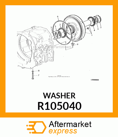 WASHER, THRUST R105040