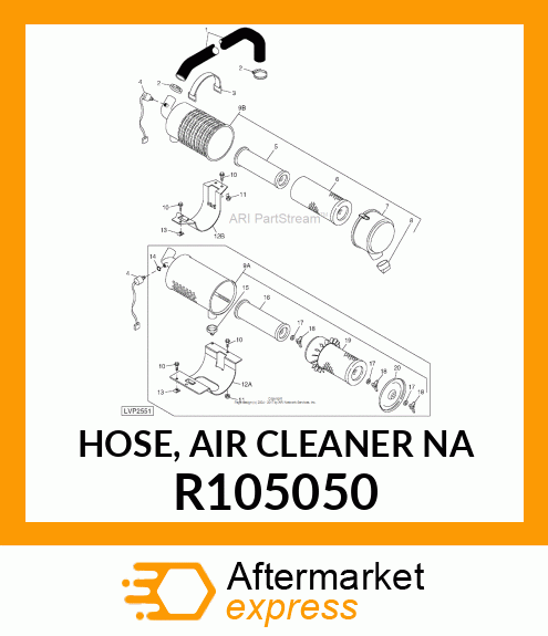 HOSE, AIR CLEANER NA R105050