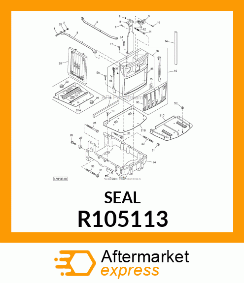 PAD, BAFFLE R105113